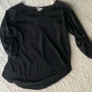 ⭐️4/$20⭐️ Black 3/4 sleeve dress shirt